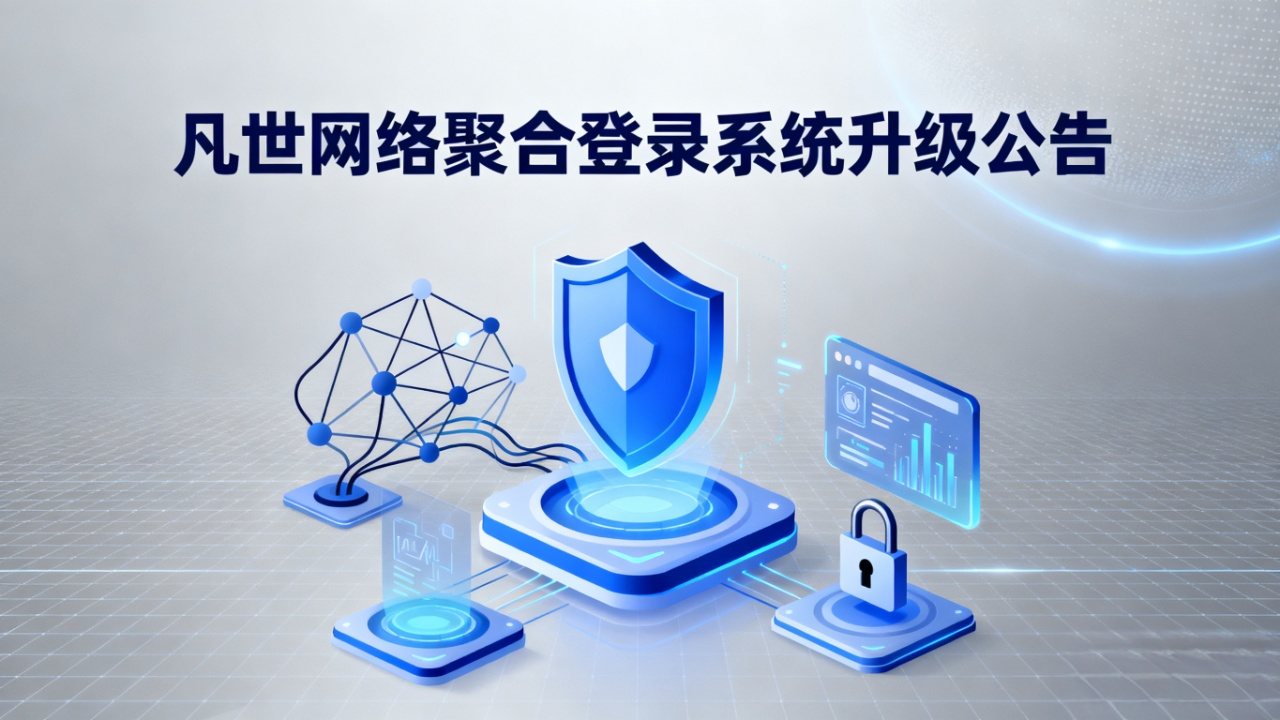凡世网络聚合登录系统重大升级公告 内部登录与公益服务调整说明